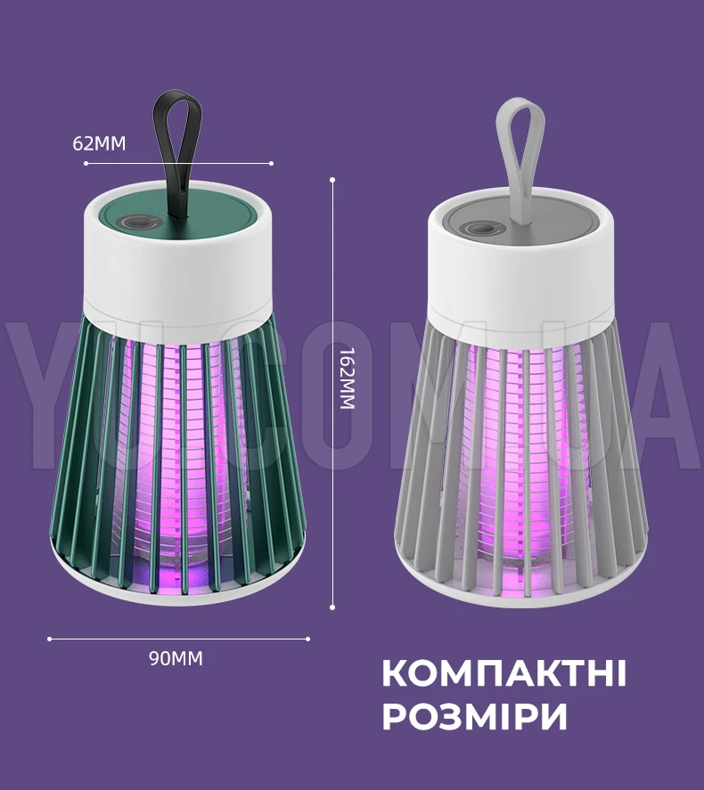 Уничтожитель насекомых лампа от комаров Mosquito killer lamp (от usb)